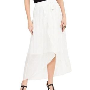 Thalia Sodi Wrap Midi Skirt White XXL